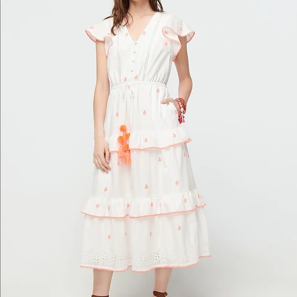 J. Crew Eyelet Maxi Dress 00P - Picture 5 of 5